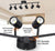 40W 6-Head LED Dimmable Track Light Kit,3000K/4000K/5000K Selectable 3000lm CRI90,Flexibly Rotatable Light Head for Accent Decorative Lighting,Black
