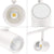 40W 6-Head LED Dimmable Track Light Kit,3000K/4000K/5000K Selectable 3000lm CRI90,Flexibly Rotatable Light Head for Accent Decorative Lighting,White