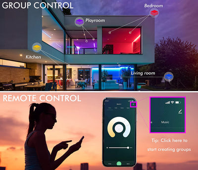 Smart Ultra Thin LED Recessed Light with Junction Box, WiFi, 4 Inch, White, 6 PCs