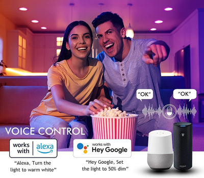 Smart Ultra Thin LED Recessed Light with Junction Box, WiFi, 6 Inch, White, 6 PCs